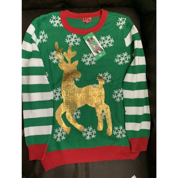 Jolly to Be Ladies' Long Sleeve Crewneck Holiday - Picture 17 of 17